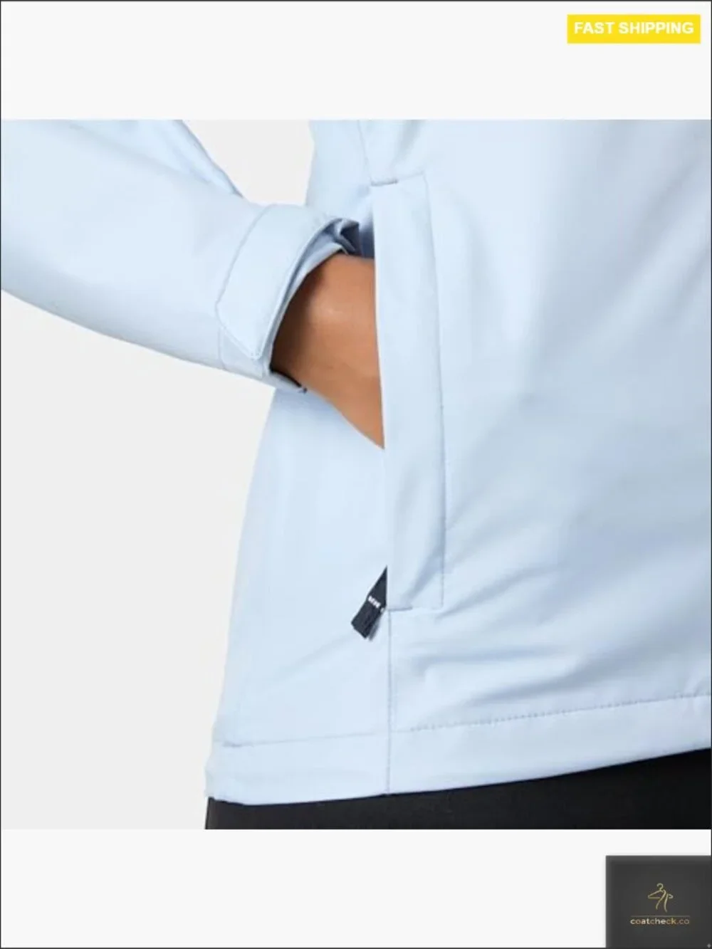 Waterproof Rain Jacket with Adjustable Cuffs Machine Washable Regular Fit - Picture 7 of 7